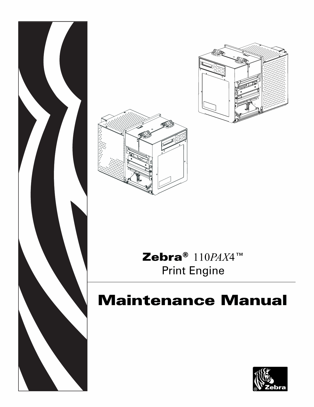Zebra Label 110PAX4 Maintenance Service Manual-1